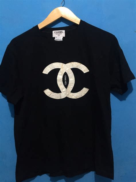 chanel logo t shirt replica|chanel t shirt original.